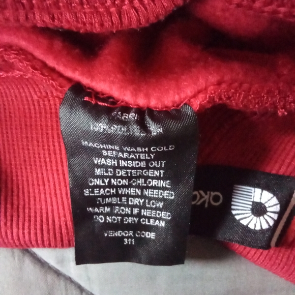 Women's akademiks Joggers Red & Black Sweatpants High Rise Elastic Waist Band - Picture 16 of 16